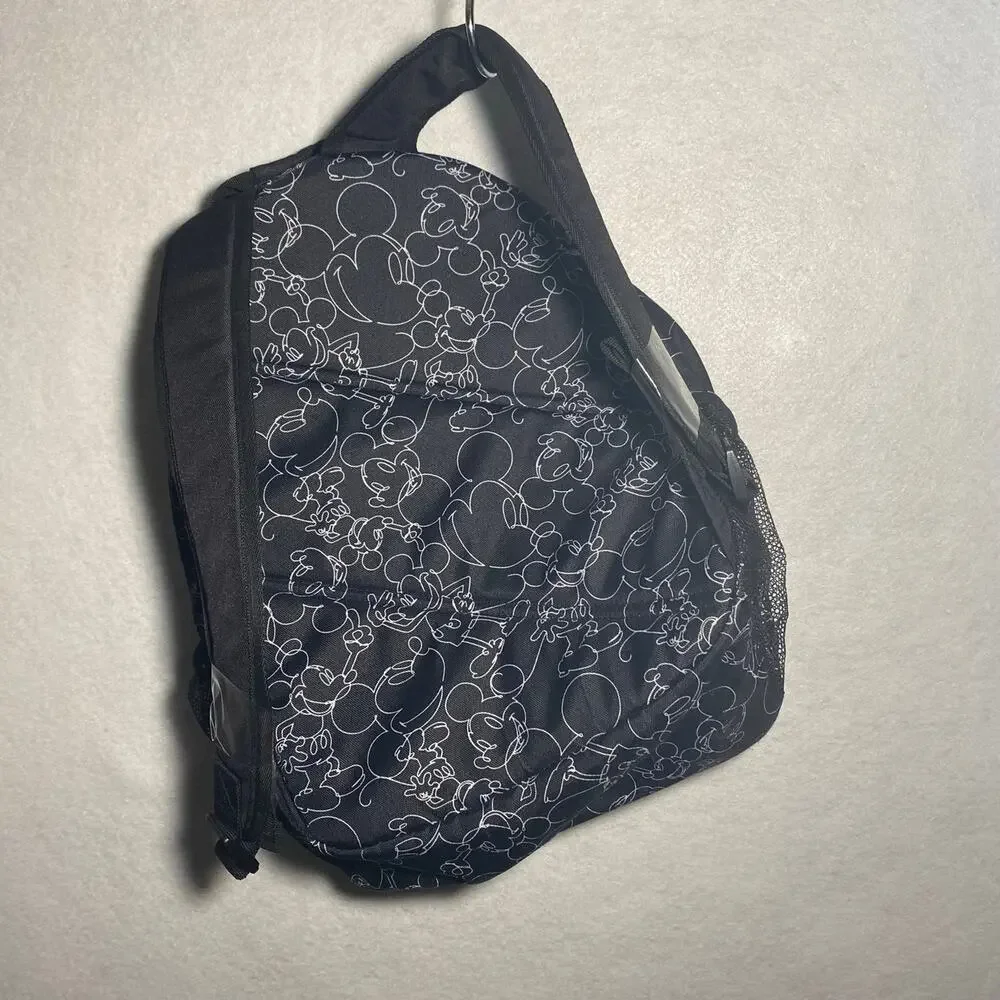DISNEY MICKEY MOUSE Sketch All Over Print Black Backpack